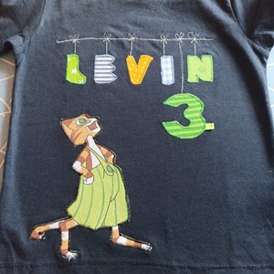 Shirt new birthday ninja fighter sewn