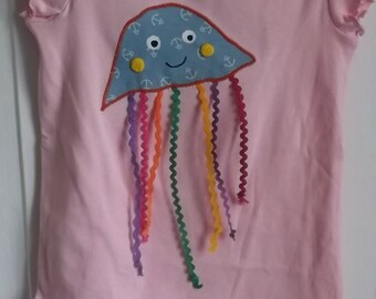 Shirt maritim jellyfish birthday sewn