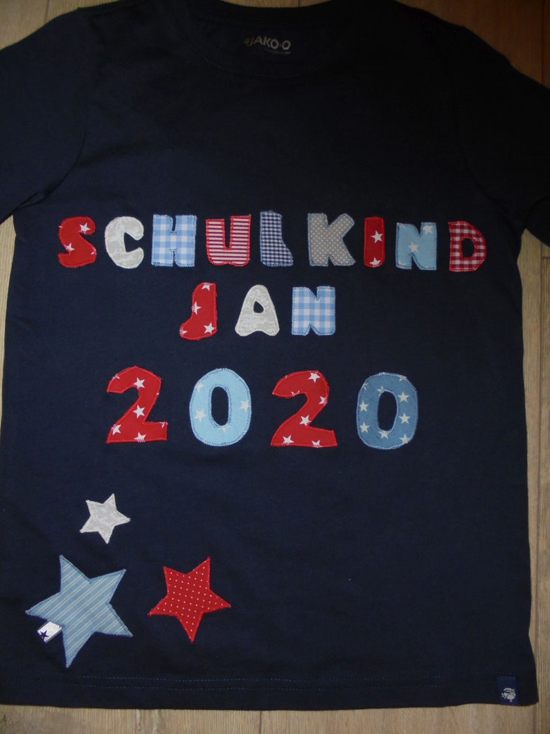 Scolarisation 2022 t-shirt nouveau diy wunschirt 2021 image 4