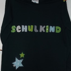 Shirt schooling school child stars sewn handmade