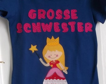 Geschwister Shirt Schwester benäht Prinzessin neu diy