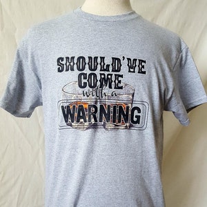 Whiskey Warning Gildan T-Shirt: Country Music Lyrics