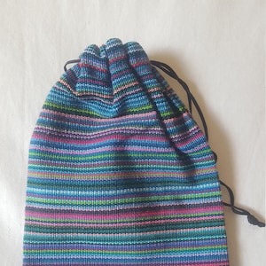 Coffee Bag Cotton Cinch Bag Guatemalan Fabric Pouch Java Holder