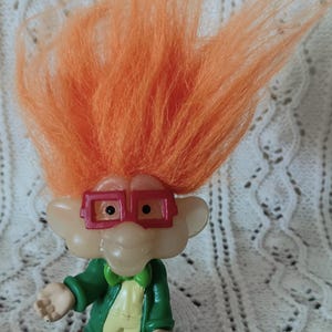 1993 Glow in the Dark Vintage Burger King Troll Dolls Toy Mad Scientist