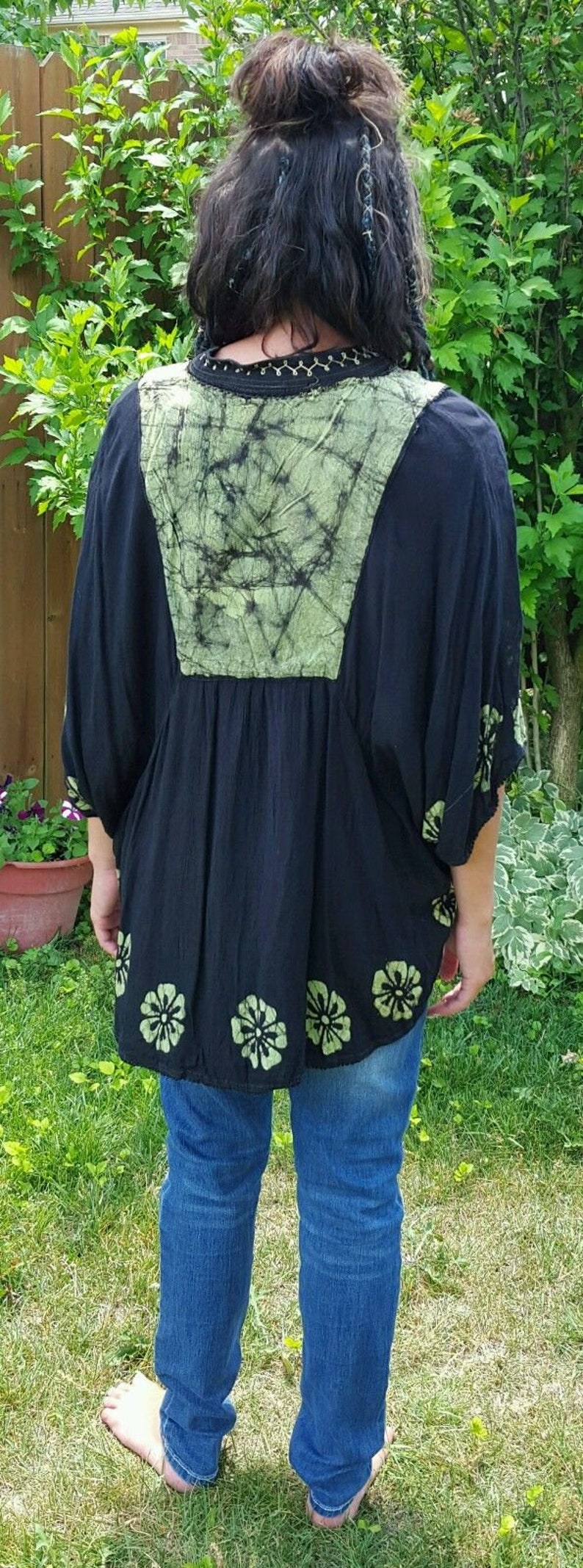 Tie Dye Hippie 90/'s Top Hippie Top Boho Top Hippie Clothing Bohemian Woman Hippie Chick Dead and Company Woodstock Phish Show