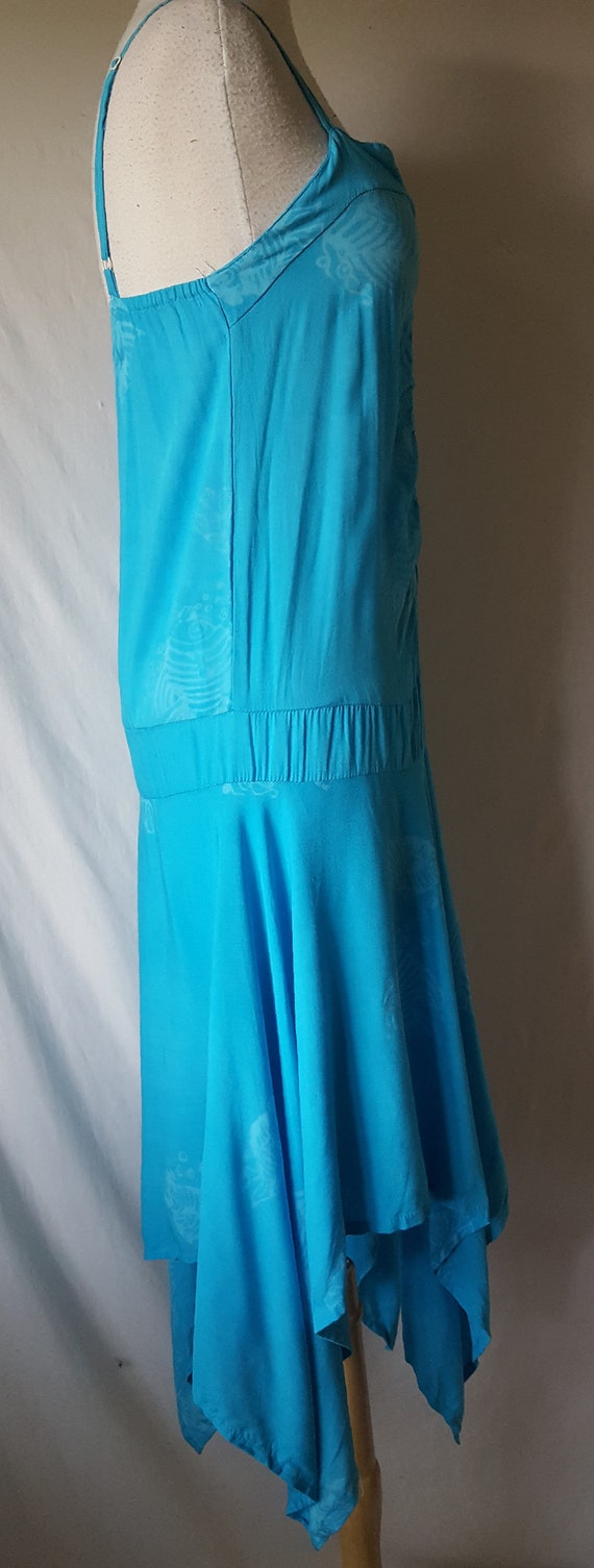 1990's Sundress Long Summer Dress Asymmetrical Ra… - image 2