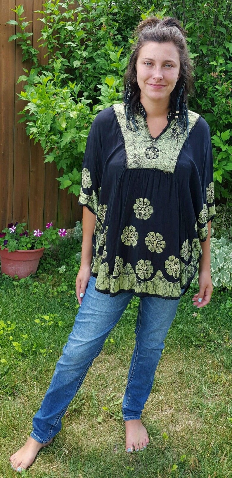 Tie Dye Hippie 90/'s Top Hippie Top Boho Top Hippie Clothing Bohemian Woman Hippie Chick Dead and Company Woodstock Phish Show