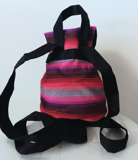 Mini Back Backpack: Handmade Guatemalan Cotton Bo… - image 10