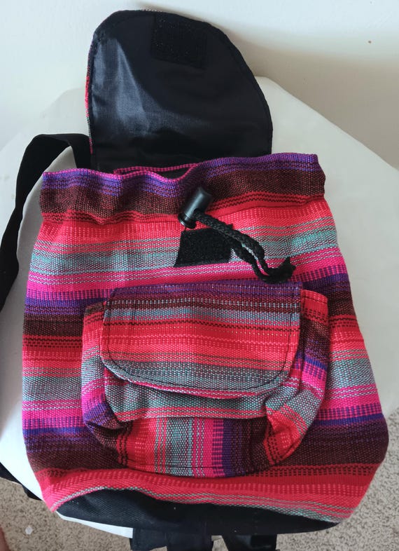 Mini Back Backpack: Handmade Guatemalan Cotton Bo… - image 8