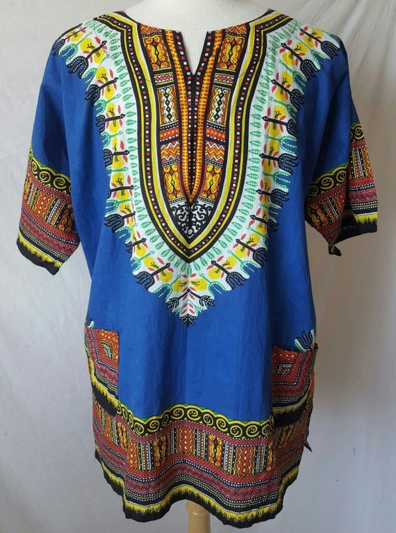 Dashiki Vintage 1990's Ethnic Hippie Top Bohemian 