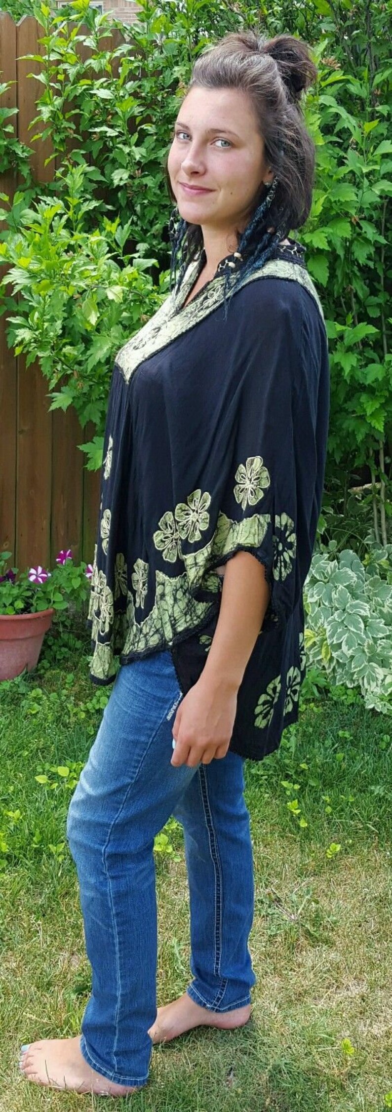 Tie Dye Hippie 90/'s Top Hippie Top Boho Top Hippie Clothing Bohemian Woman Hippie Chick Dead and Company Woodstock Phish Show