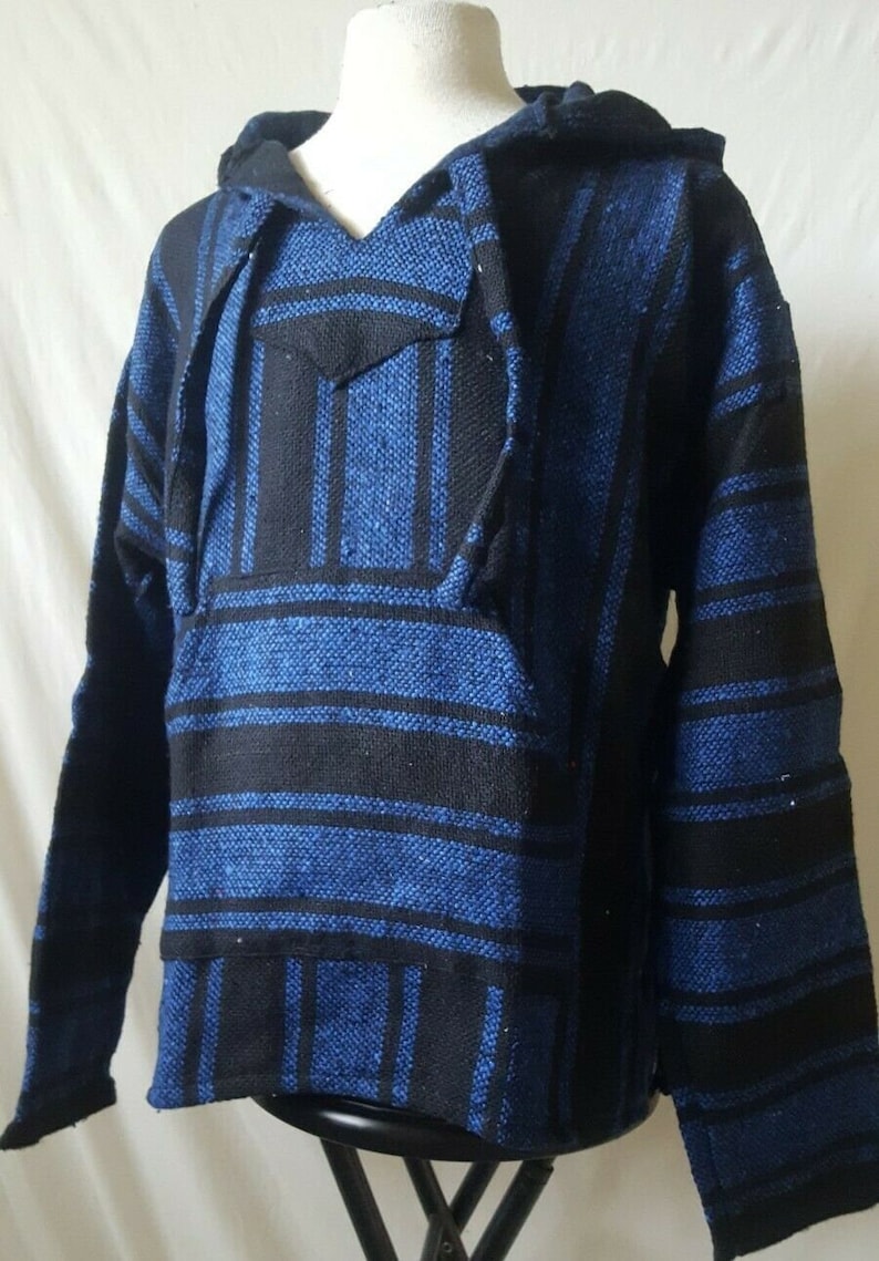 Festival Hoodie Hippie Poncho Drug Rug Surfer Boho Boho Baja Etsy