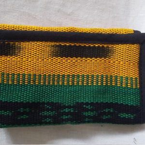 Rasta Wallet Handmade Unisex Cotton Hippie Trifold Reggae Boho Festival Clothing
