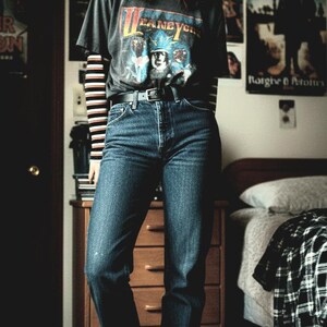 Vintage Wrangler Women's Jeans | High-Rise Straight Leg Denim | 90s Western Style 29x30 USA image 12