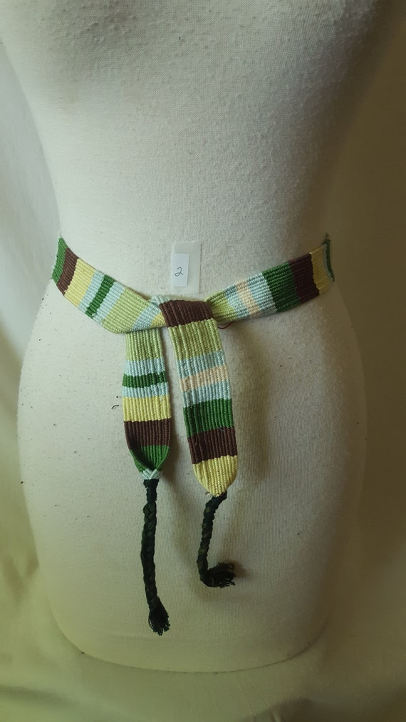 Hippie Belt Handmade Guatemalan Multi-color Cotton
