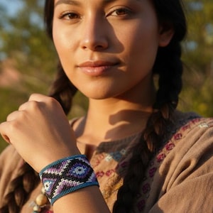 Pulsera de cuentas bohemia, hecha a mano en Guatemala, joyería ajustable para festivales.