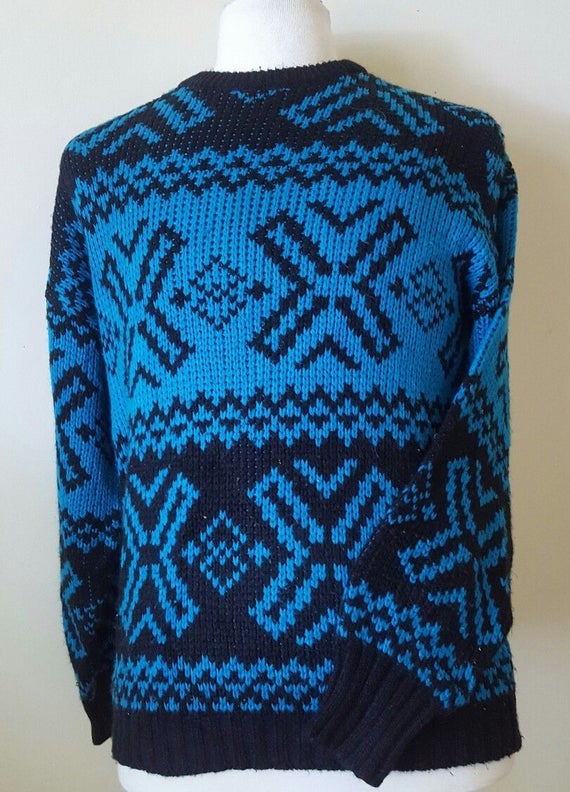 80s Sweater Knit Nordic Design Winter Wear 1980s … - image 1