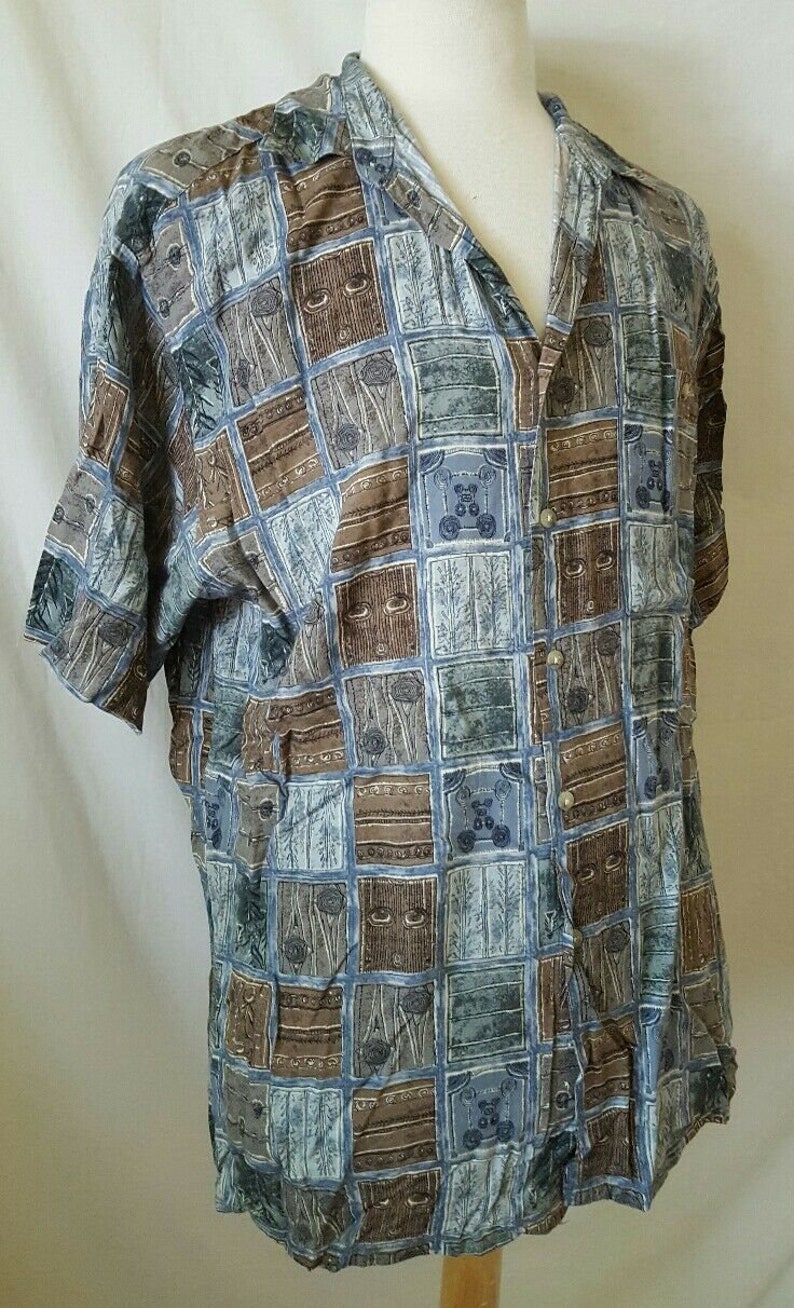 Pierre Cardin Patterned Shirt 80/'s Men/'s Shirt Vintage Pierre Cardin Shirt