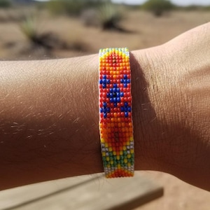 Native American Style Leather Bead Bracelet Adjustable Tribal Wrap Unisex Handcrafted Boho Jewelry