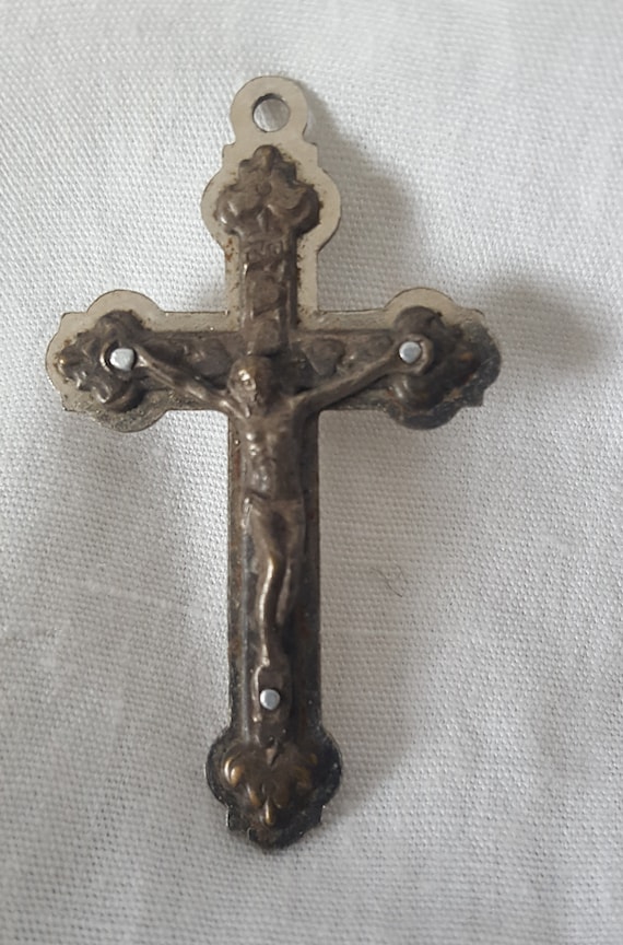 Cross Pendent Italian Jewelry Antique Catholic Nec