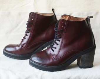 maroon boots uk