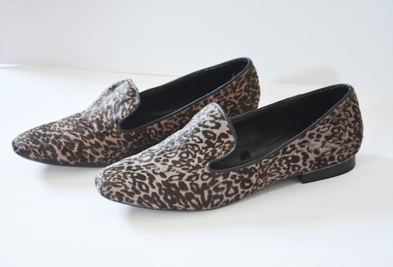 leopard loafers zara