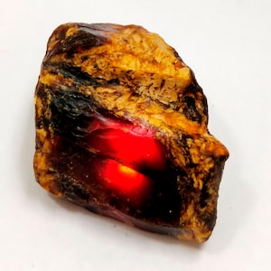 Natural Black Amber Raw Rough Loose Gemstone Genuine Amber Black Rough Gemstone A44