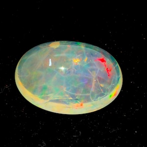 21 Cts Natural Australian Opal Gemstone, Oval Shape Opal Cabochon , Loose Opal Oval Cabochon Gemstone For Making Jewelry A33