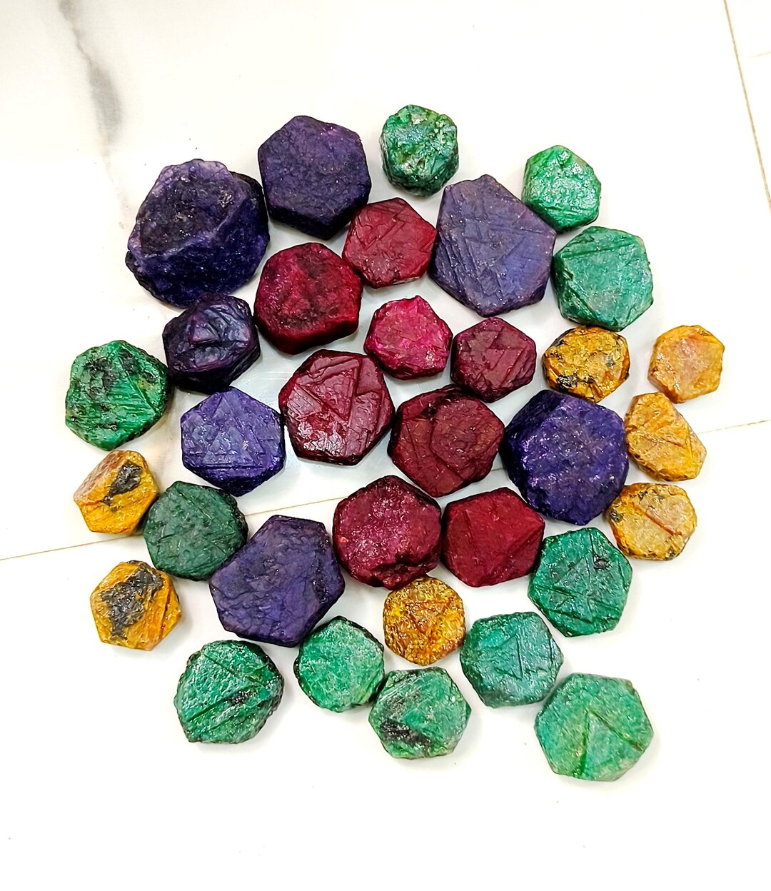 Curundum Natural Corundum Multi Sapphire Rough Gemstone Lot - Etsy