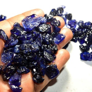 Natural Kashmir Blue Sapphire Rough Loose Gemstone Lot