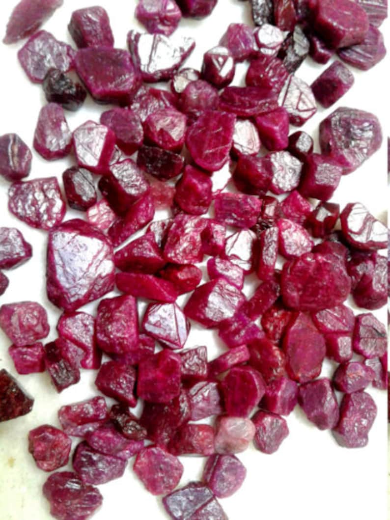 Burma Ruby Rough, Natural Rubies Red Ruby Rough Wholesale Lot Loose