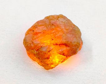 3 Saphirs Orange De Tanzanie Rares - 4.3-4.4 Mm X 3.4 Mm - Traités Au Béryllium - Neuf