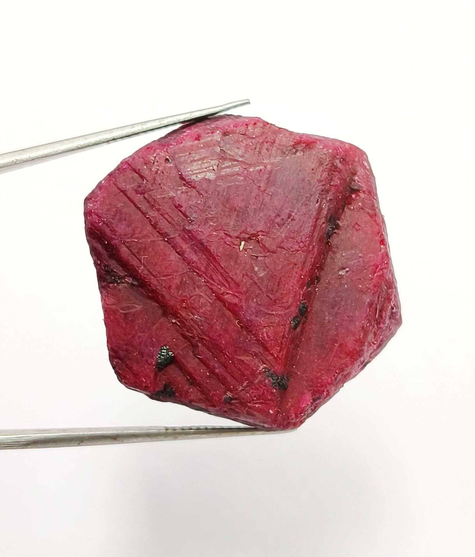 African Red Ruby Rough: Hexagonal Loose Gemstone - Etsy