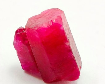 Natural Burma Ruby Rough Gemstone: Untreated Red Loose Ruby