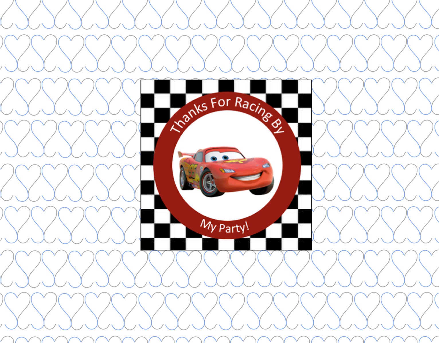 Cars Birthday Party Favors, Instant Download, Digital Files Pertaining To Cars Birthday Banner Template