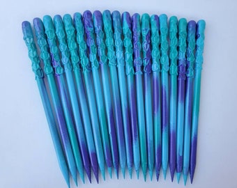 Mermaid Wand Pencil: Glitter Party Favor, Stocking Stuffer
