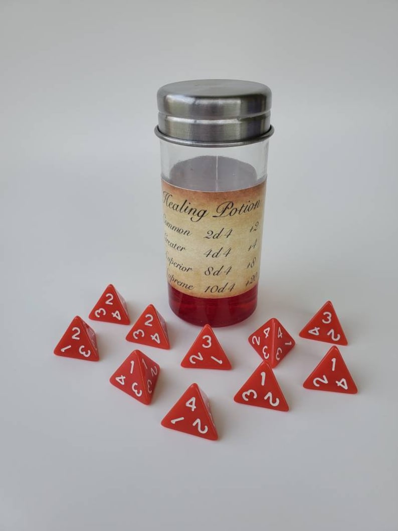 DND Health Potion Dice Shaker, DND, RP Game, Fantasy, Table Top Game Etsy