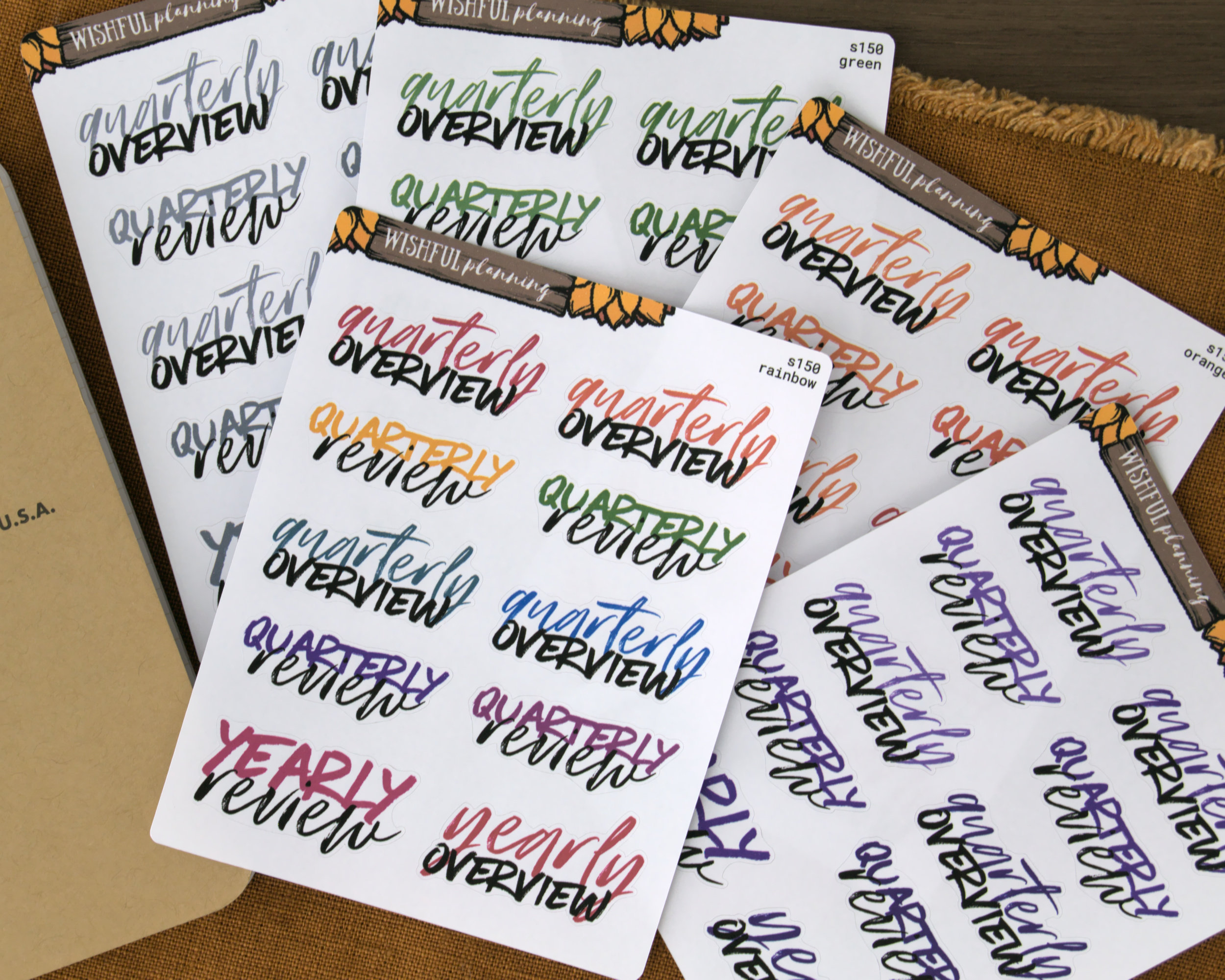 Watercolor Planner Stickers Heart Medium Check Flag Functional Sticker 5 mm Bujo Wishful Planning f054-M