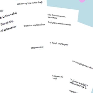 OT Pediatric Evaluation Template
