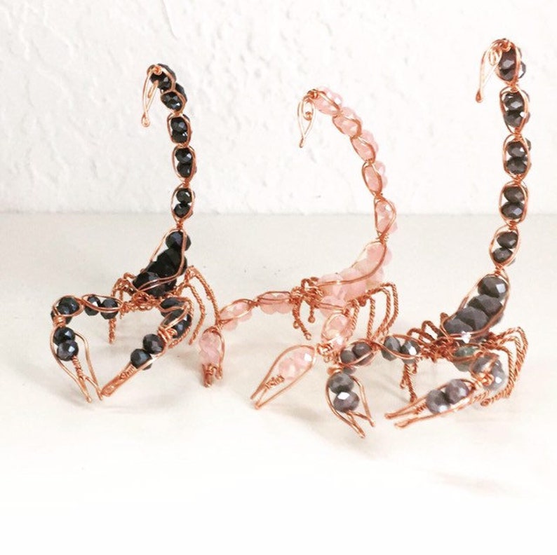 copper Scorpion, handmade copper scorpion figurine image 2