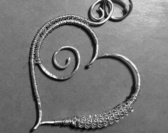 silver heart pendant