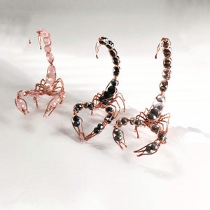 copper Scorpion, handmade copper scorpion figurine image 1