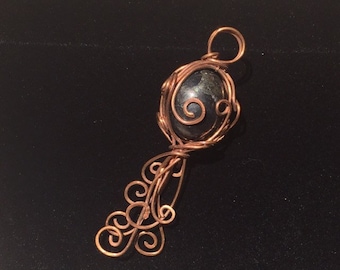 shungite wrapped in copper wire