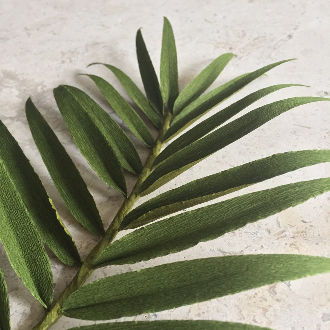 Crepe Paper Palm Frond Single Stem Greenery Tropical Etsy