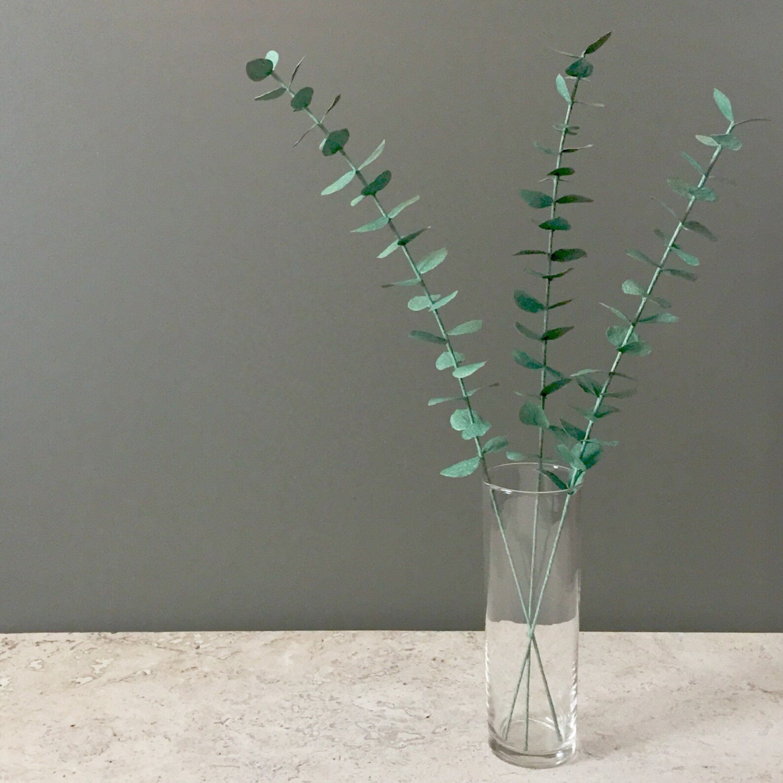 Crepe Paper Baby Eucalyptus Single Stem Greenery Etsy
