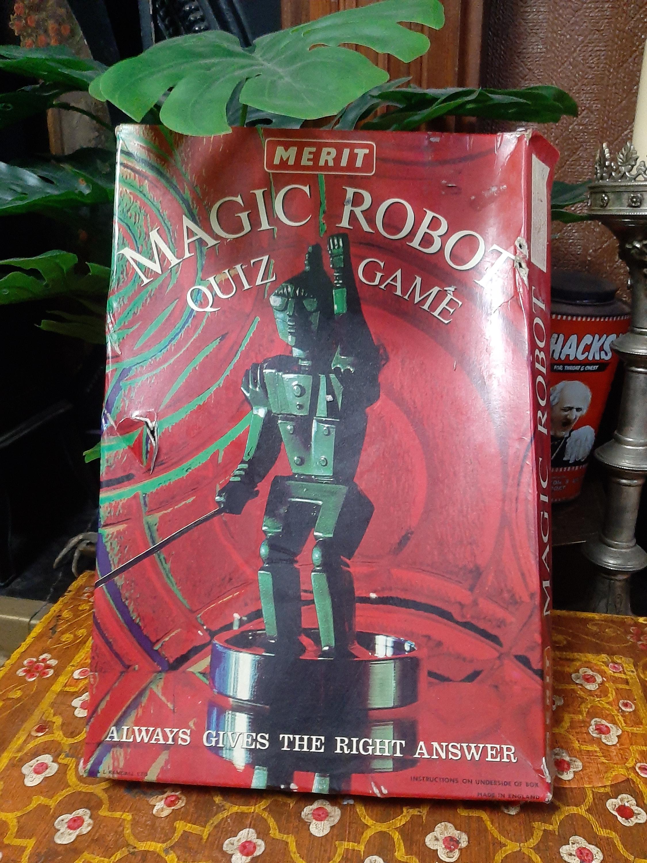 Vintage Magic Robot Game Educational Toy 70s Great Graphics UK