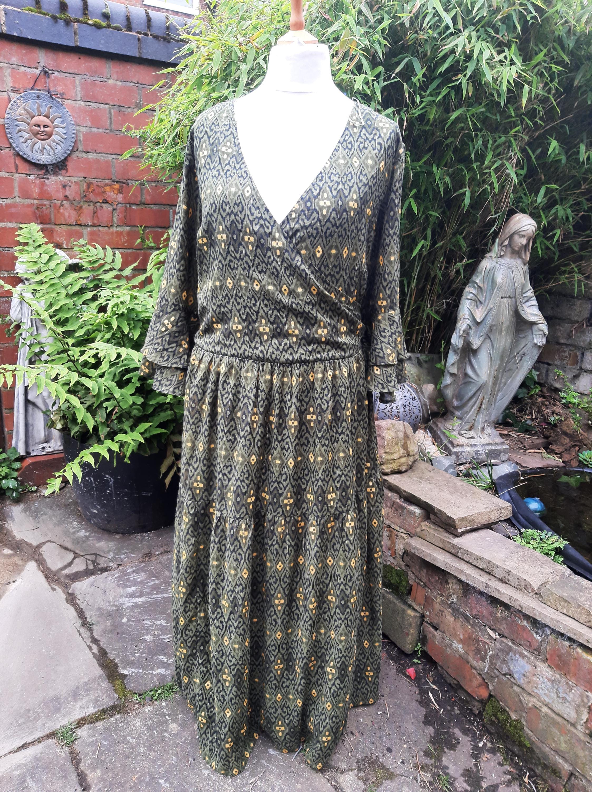 joe browns boho dress Boho Dress Robe Boho Florale Joe Browns Boho Button-Through Tassel Tie Maxi  Dress By Joe