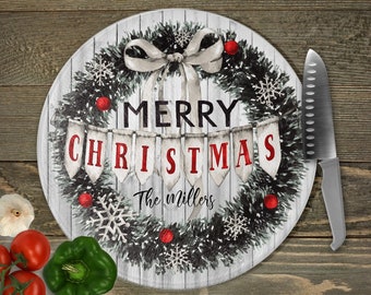 Custom Platter Merry /& Bright Christmas Platter Custom Housewarming Gift Custom Christmas Platter Custom Gift Custom Christmas Plate