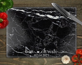 Details about / 6 PERSONALIZED CUSTOM PHOTO TEMPERED GLASS CUTTING BOARD WEDDING KITCHEN BRIDE