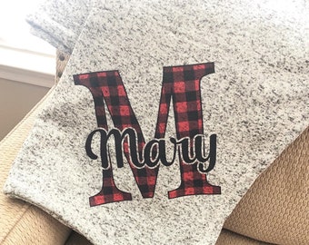 Personalized Throw Blanket, Sofa Throw, Monogrammed Blanket, Gift for Co-Worker, Coach Gift, Gift for Women, Holiday Party Gift